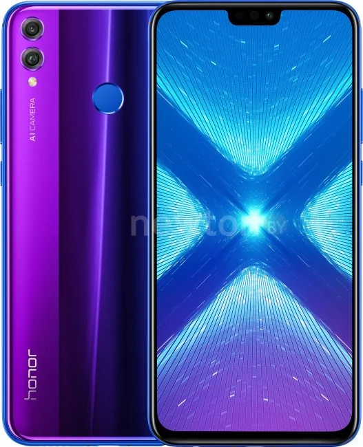 Телефон Honor 8X 4GB/128GB JSN-L21 (мерцающий синий)