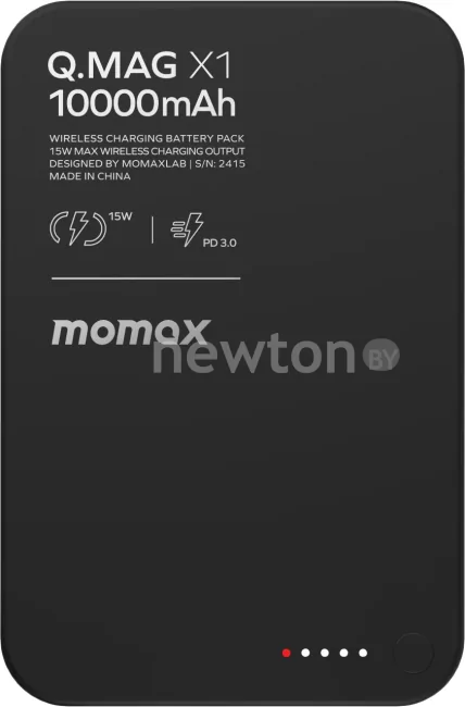 Внешний аккумулятор Momax Q.Mag X1 Magnetic IP117A 10000mAh (черный)