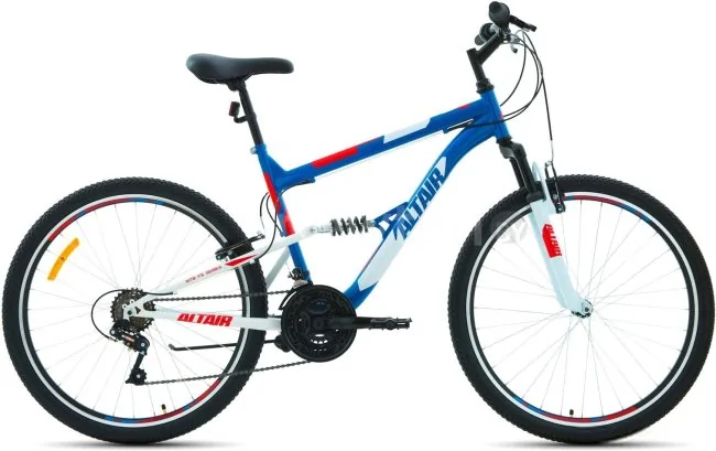 Велосипед Altair MTB FS 26 1.0 р.18 2020 (синий/красный)