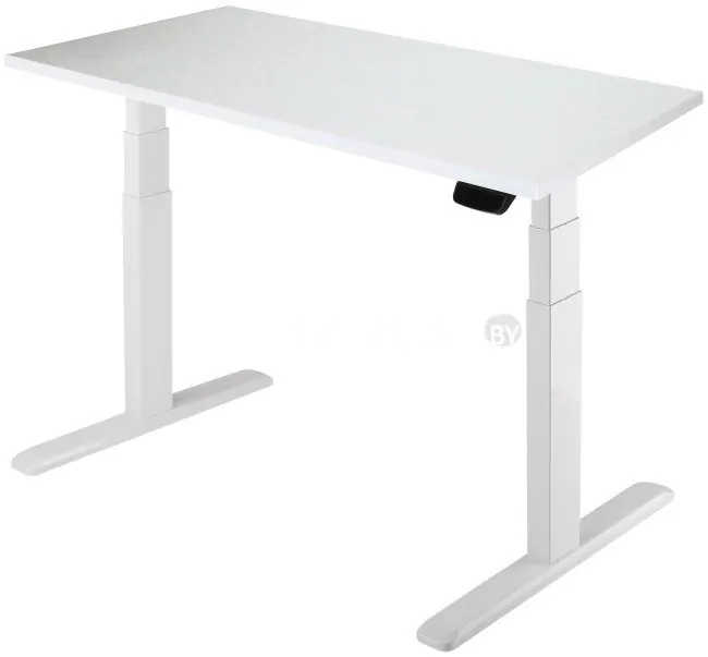 Стол для работы стоя ErgoSmart Unique Ergo Desk 1360x800x36мм (альпийский белый/белый)