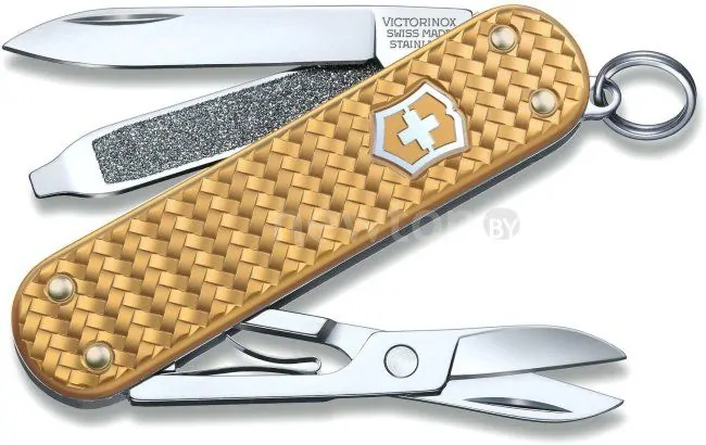 Нож-брелок Victorinox Classic Precious Alox 0.6221.408G (золотистый)
