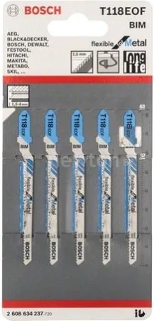 Набор оснастки Bosch 2608634237 (5 предметов)