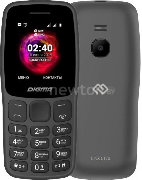 Телефон Digma Linx C170 (серый)