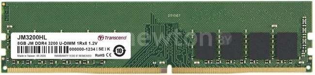 Оперативная память Transcend JetRam 8GB DDR4 PC4-25600 JM3200HLG-8G