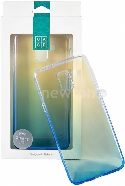 Чехол Case Rainbow для Samsung Galaxy J6 (синий)