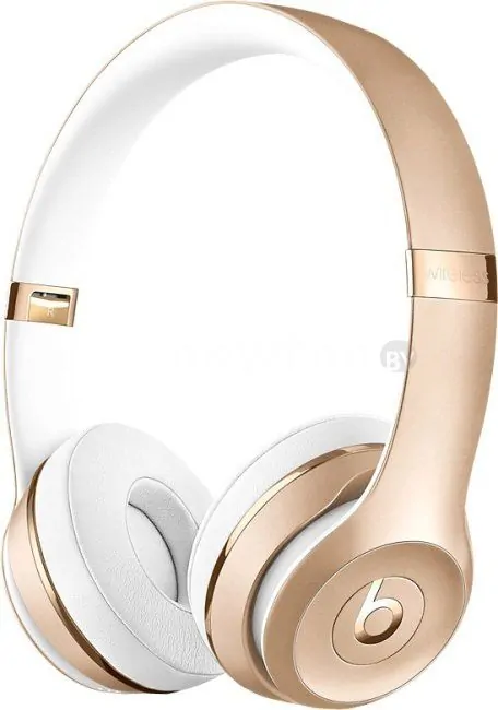Наушники с микрофоном Beats Solo3 Wireless (золотой) [MNER2]