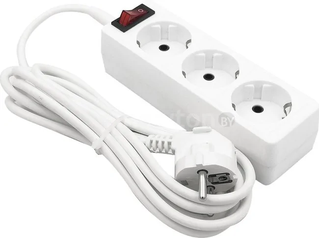 Удлинитель Gelberk GLK-3gb (1.5 м, белый)
