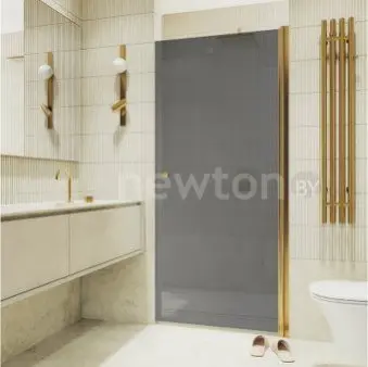 Душевая дверь MaybahGlass 198x80 MGD-806-3 (графит/золото)