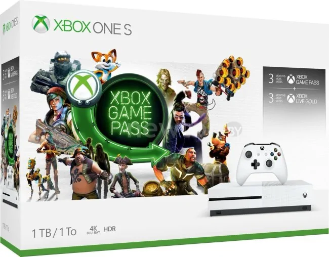 Игровая приставка Microsoft Xbox One S 1TB Начальный комплект