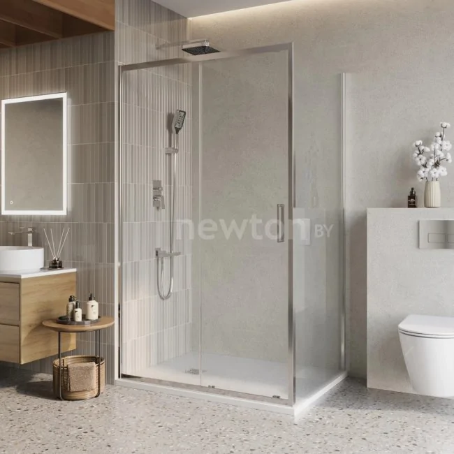 Душевой уголок BelBagno LUCE-AH-1-100/80-C-Cr