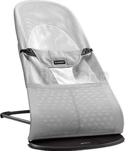 Шезлонг BabyBjorn Balance Soft Mesh (серебристый/белый)