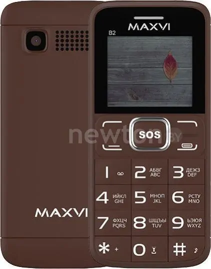 Телефон Maxvi B2 (винный красный)
