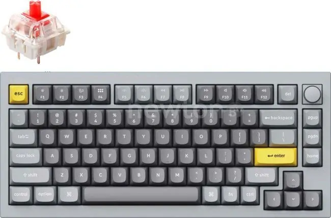 Клавиатура Keychron Q1 V2 RGB Q1-N1 (Gateron G Pro Red, нет кириллицы)
