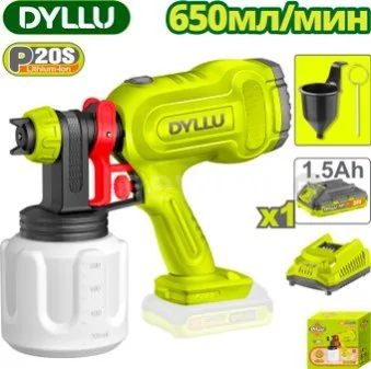 Краскораспылитель Dyllu DTSU30662 (с 1-им АКБ)