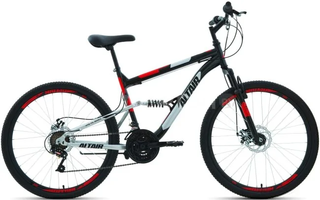 Велосипед Altair MTB FS 26 2.0 disc р.16 2021 (черный)