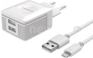 Сетевое зарядное Atomic U500 microUSB (белый)