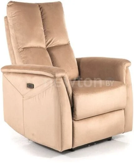 Электрический реклайнер Signal Neptun M Velvet Bluvel 28 (бежевый)