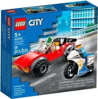 Конструктор LEGO City 60392 Полицейская погоня на байке