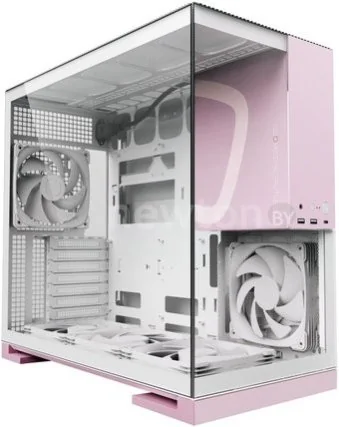 Корпус Geometric Future Model 5 5FAN (белый/розовый)