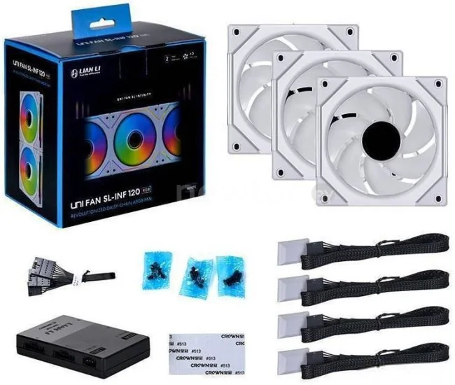 Комплект вентиляторов для корпуса с контроллером Lian Li Uni Fan SL Infinity 120 G99.12SLIN3W.00