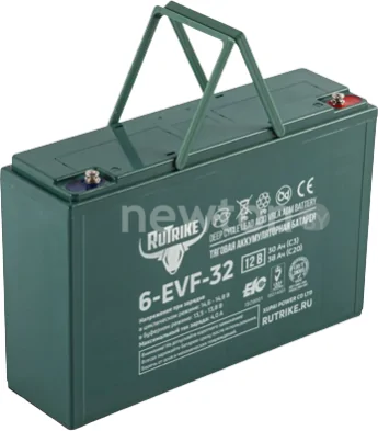 Тяговый аккумулятор Rutrike 6-EVF-32 (38 А·ч)