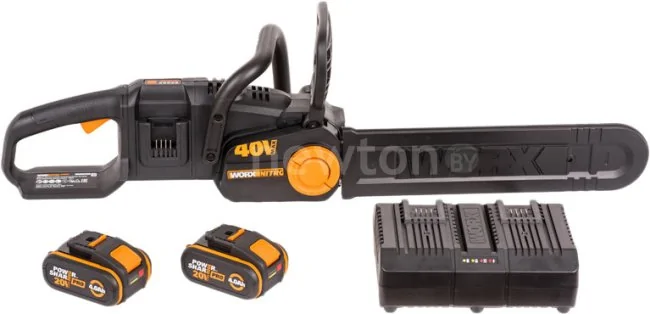 Аккумуляторная пила Worx Nitro WG385E (с 2-мя АКБ)