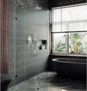 Душевая стенка MaybahGlass 79x195 MGD-268-4 (сатин стекло/хром глянцевый)