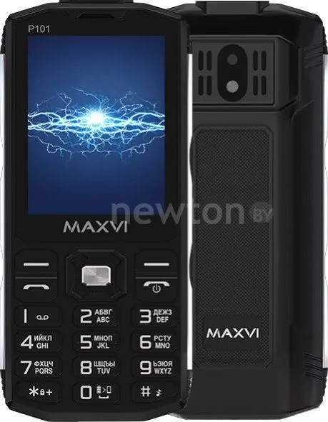 Телефон Maxvi P101 (черный)