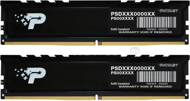 Оперативная память Patriot Signature Premium 2x16ГБ DDR5 4800МГц PSP532G4800KH1