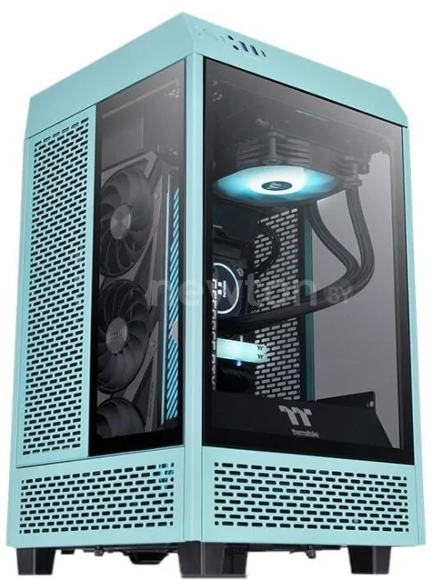 Корпус Thermaltake The Tower 100 Mini Turquoise CA-1R3-00SBWN-00