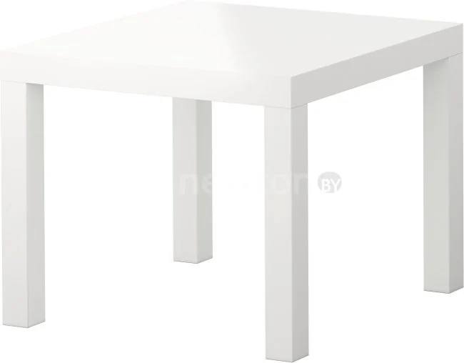 Журнальный столик Ikea Лакк (глянцевый белый)