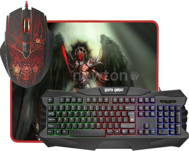 Мышь + клавиатура + коврик Defender Death Knight MKP-007 RU