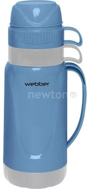 Термос Webber 24008/9S 1л (синий/серый)