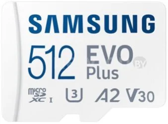 Карта памяти Samsung EVO Plus 2024 microSDXC 512GB (с адаптером)