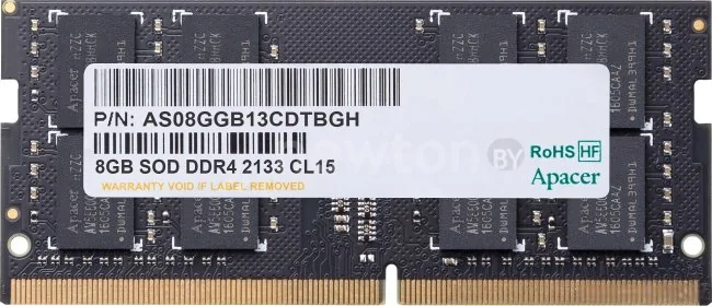 Оперативная память Apacer 8GB DDR4 SODIMM PC4-17000 AS08GGB13CDTBGH