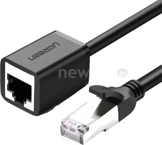 Удлинитель по витой паре Ugreen NW122 11278 RJ45 - RJ45 (0.5 м, черный)