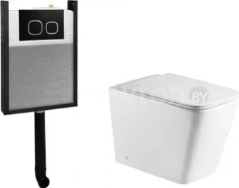 Унитаз подвесной WeltWasser Amberg 404 + Gelbach 002 GL-WT + Amberg RD-BL