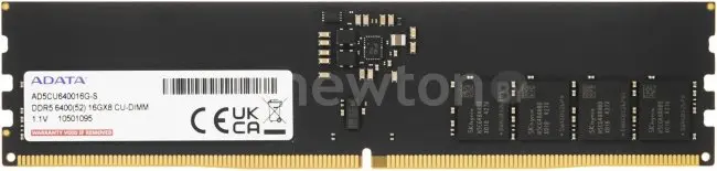 Оперативная память ADATA 16ГБ DDR5 6400 МГц AD5CU640016G-S