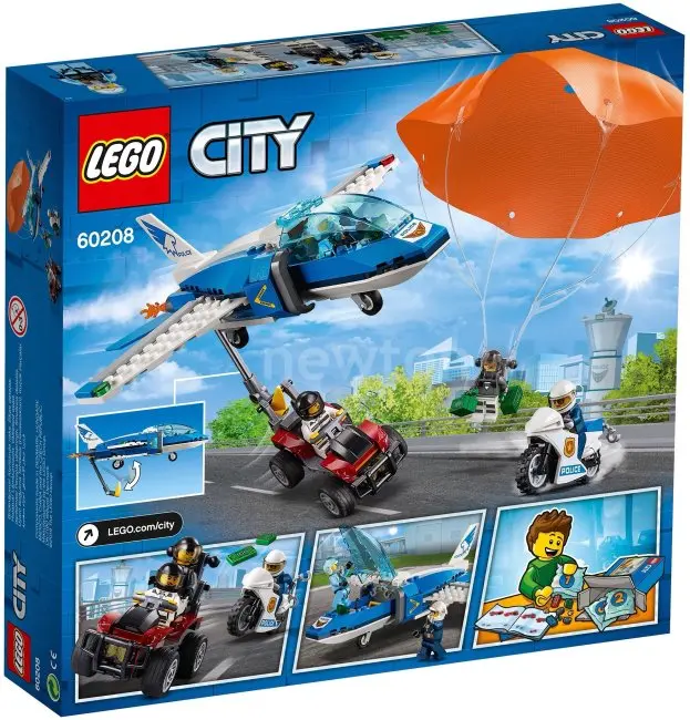Конструктор LEGO City 60208 Воздушная полиция: арест парашютиста