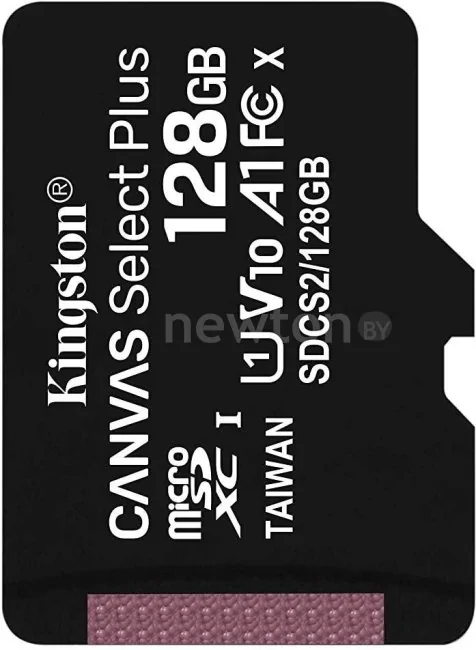 Карта памяти Kingston Canvas Select Plus microSDXC 128GB SDCS2/128GBSP