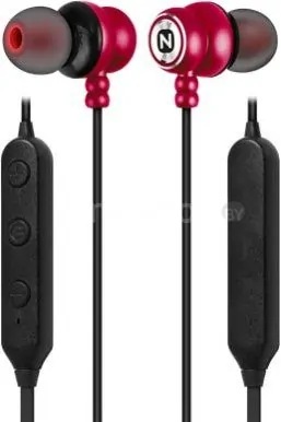 Наушники Nobby Comfort S-100 (красный/черный)