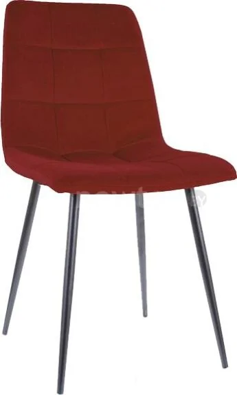 Стул Signal Mila Matt Velvet 59 (бордовый/черный)