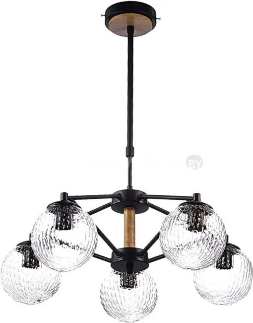 Припотолочная люстра Aitin Pro C890/5 черный/коричневый