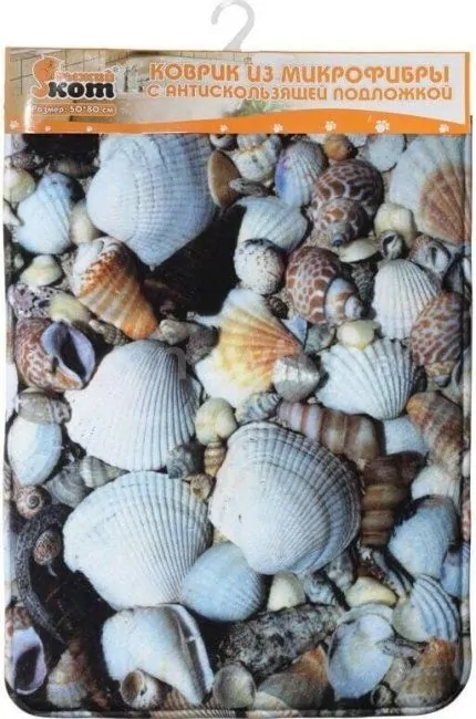 Коврик для ванной Рыжий кот Ракушка Mat-Shell 000481