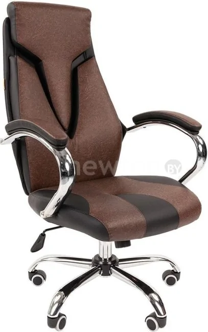 Кресло CHAIRMAN 901 (черный/коричневый)