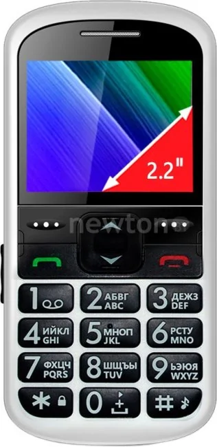 Телефон Ginzzu R12D White