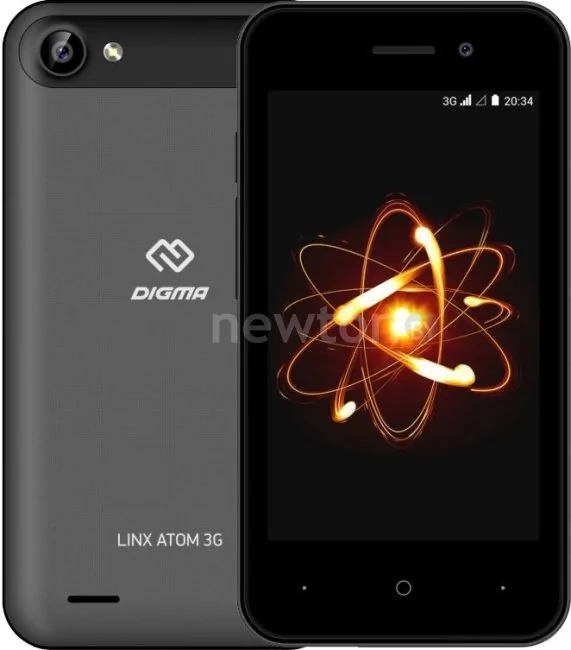 Телефон Digma Linx Atom 3G (темно-серый)