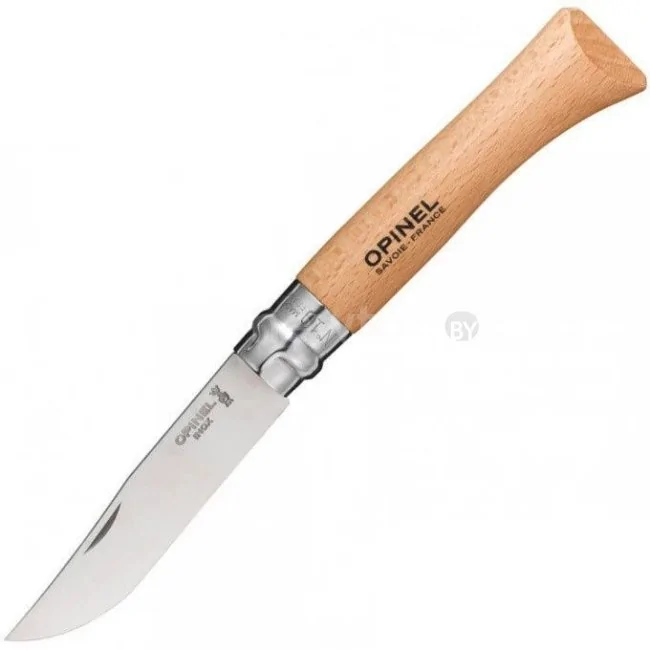 Складной нож Opinel N°10 (нержавеющая сталь, бук)