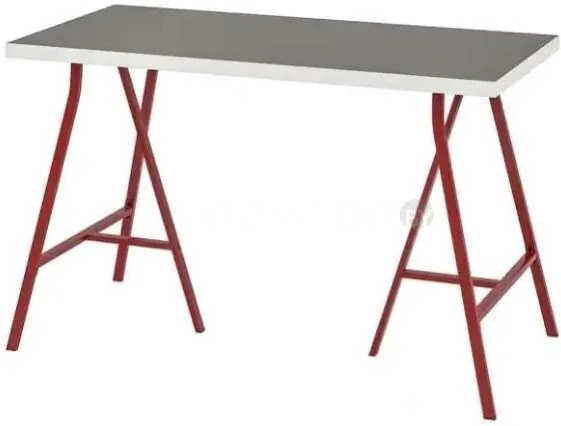 Стол Ikea Линнмон/Лерберг (светло-серый/белый/красный) 093.308.26