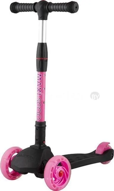 Трехколесный самокат Maxiscoo Baby Delux MSC-B072001D (черный/розовый)